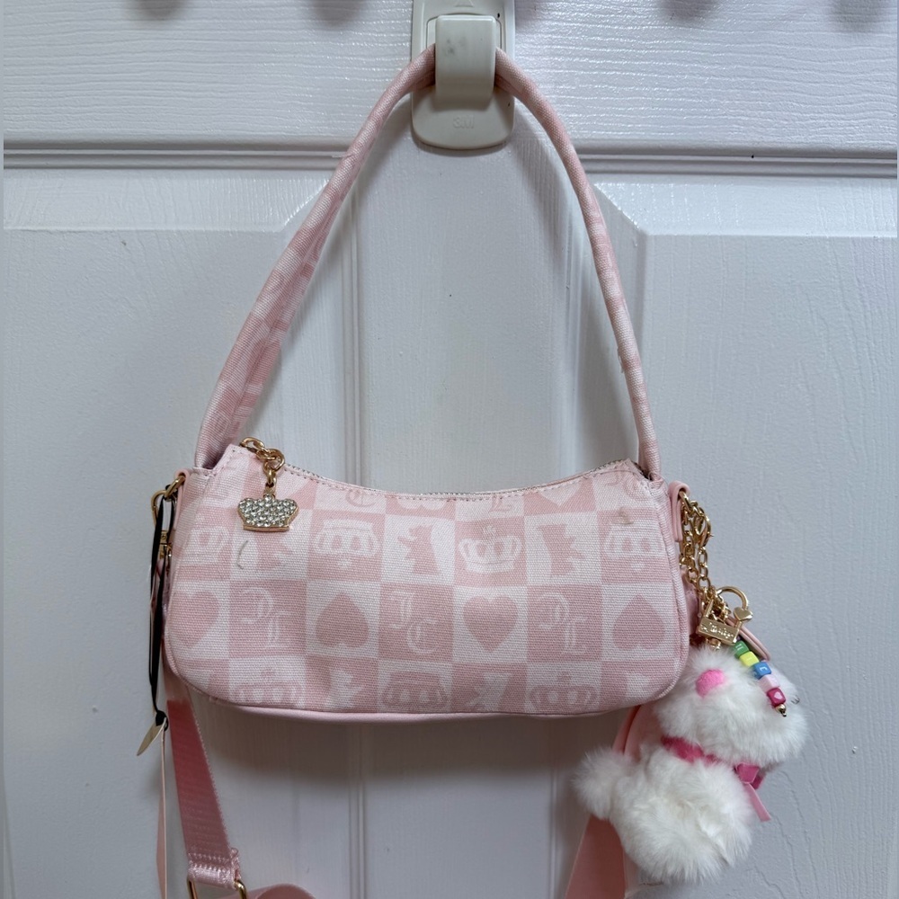 NWT Juicy Couture Juicy Festival Shoulder Bag In Powder Blush Pink